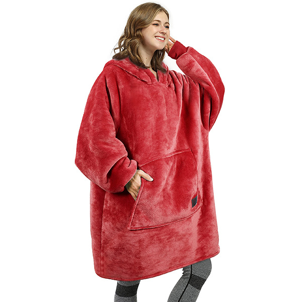 Snowman Oversized Microfiber & Sherpa Wearable Blanket Suitable for men&women