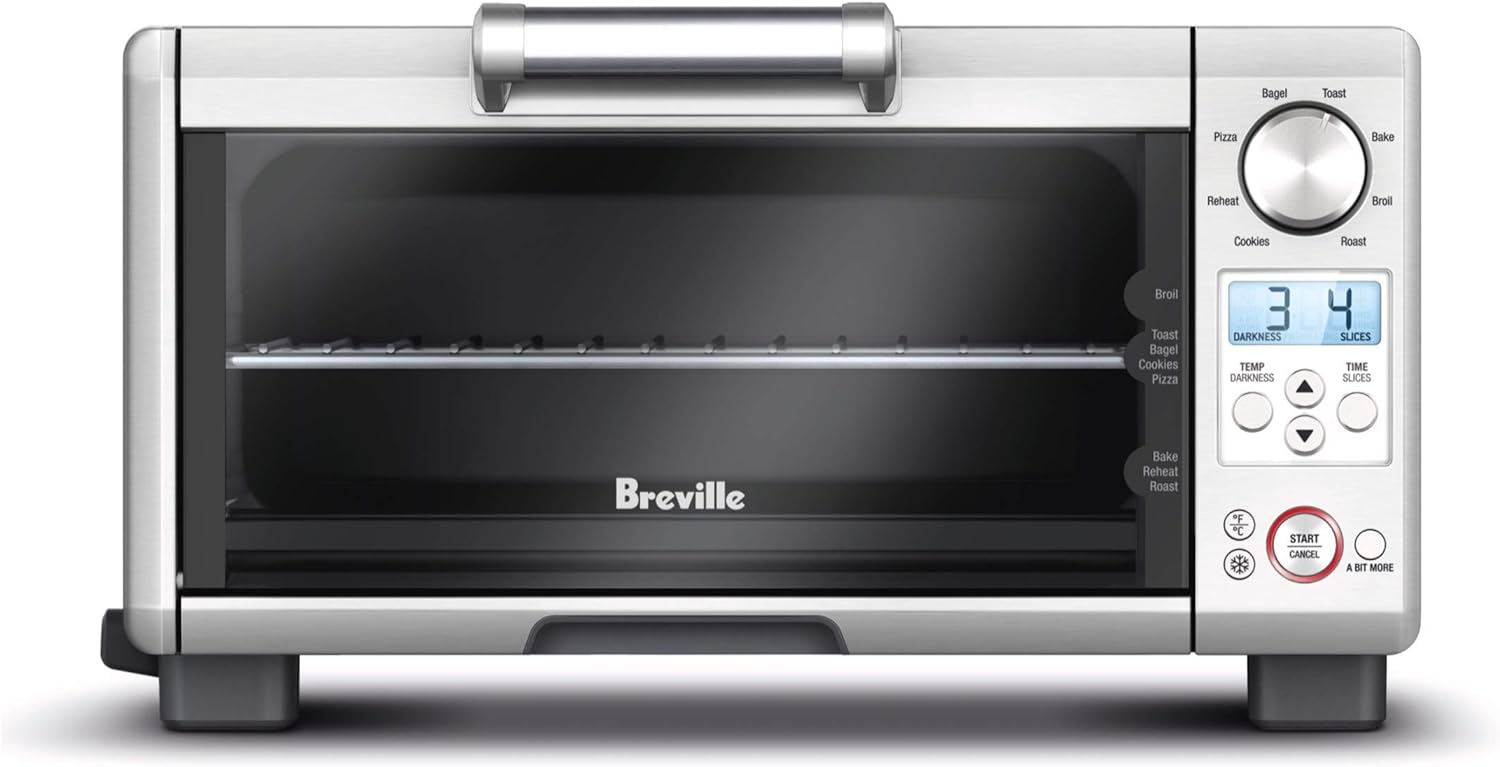 Breville Mini Smart Toaster Oven. Brushed Stainless Steel. BOV450XL