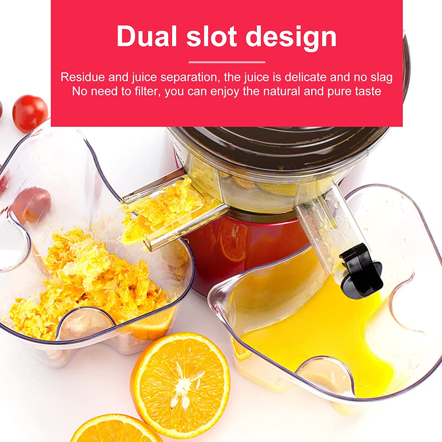 Last Day Promotions🔥Slow Masticating Electric Juicer Cold Press Juicer Machine - BUY 2 FREE SHIPPING