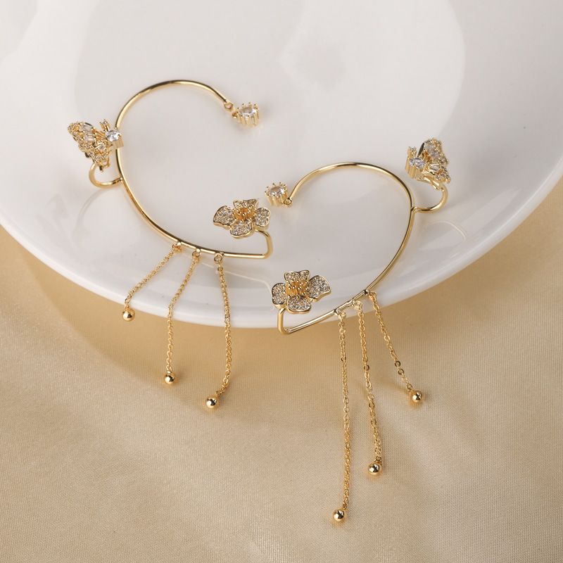 925 Sterling Silver-Flower&Butterfly Zircon Earrings | Perfect Gift🎁
