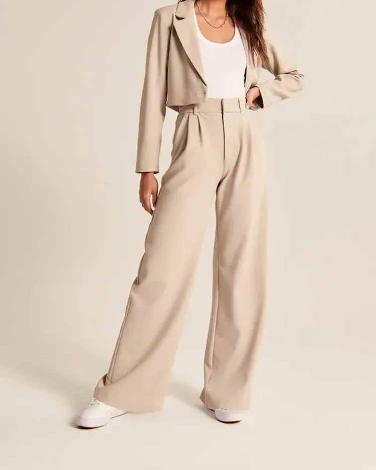 The Effortless Tailored Wide Leg Pants（Buy 2 Free Shipping）