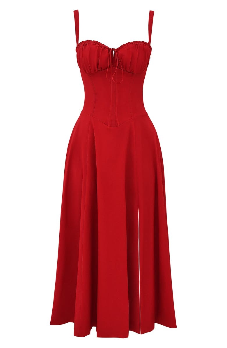 Comfortable Beauty – No Underwire-Print Bustier Sundress