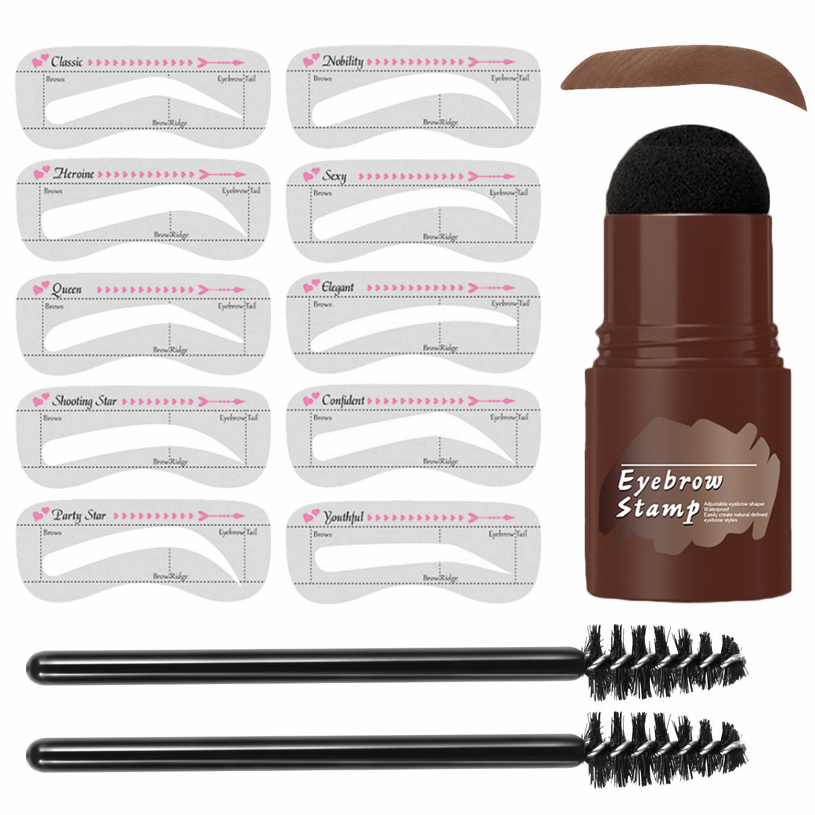 🔥   Last day 49% OFF 🔥  Perfect Brows Stencil & Stamp Kit✨